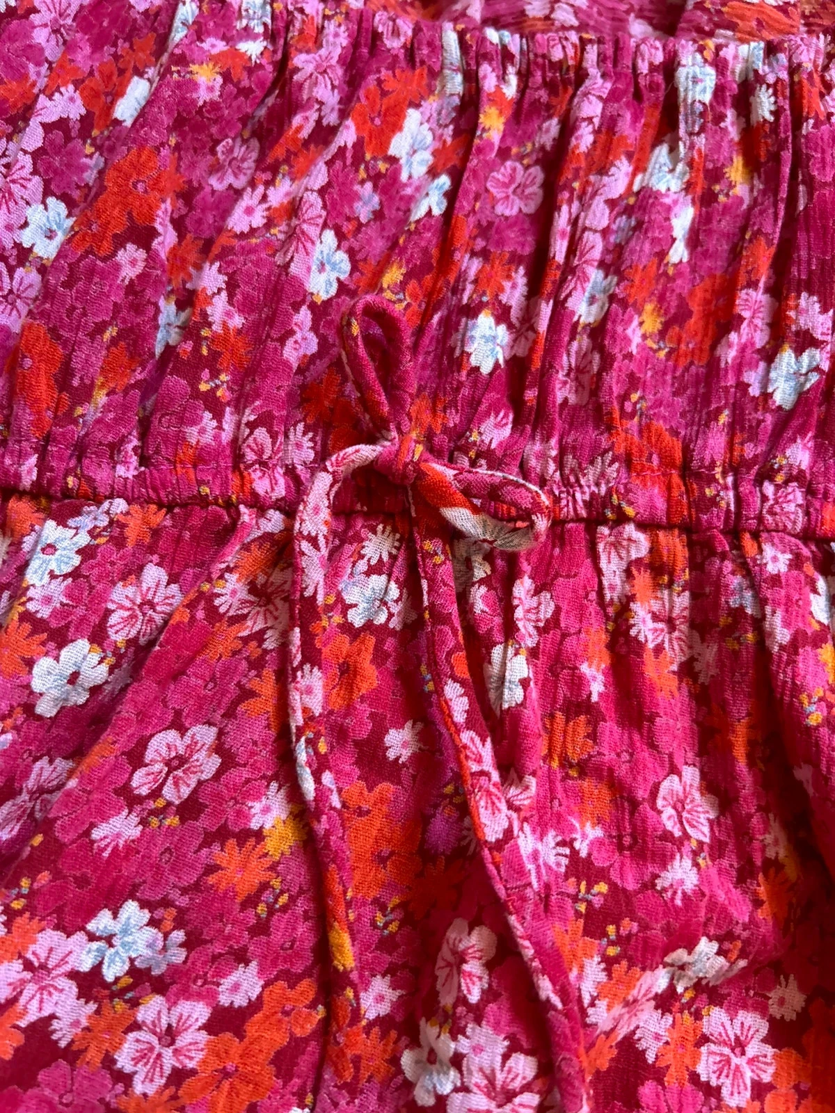 🧡🌺Blusa péplum florida 100% algodão made in India Cottagecore Romantic boho top S/36🌺🧡 – photo 8